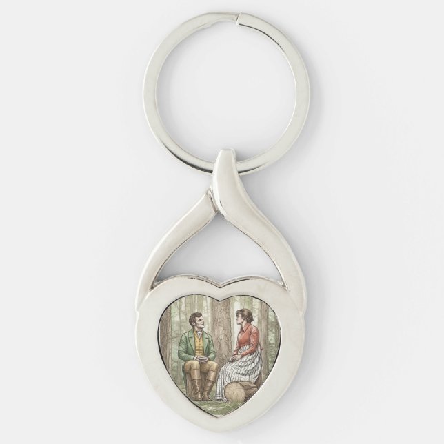 Mary and Tom in "The Other Bennet Sister" Key Ring (Front)