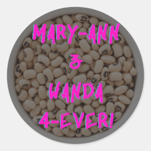 Mary-Ann & Wanda 4-Ever! Sticker - Pink