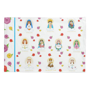 Mary Around the World Pillowcase