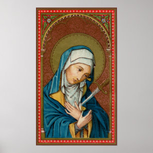 Mary as Mater Dolorosa (Mother of Sorrows) (SAU20) Poster