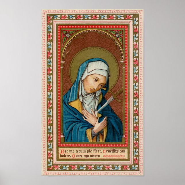 Mary as Mater Dolorosa (Mother of Sorrows) (SAU20) Poster (Front)
