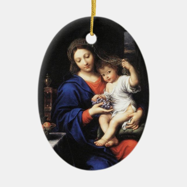 Mary & Baby Jesus Ornament (Front)