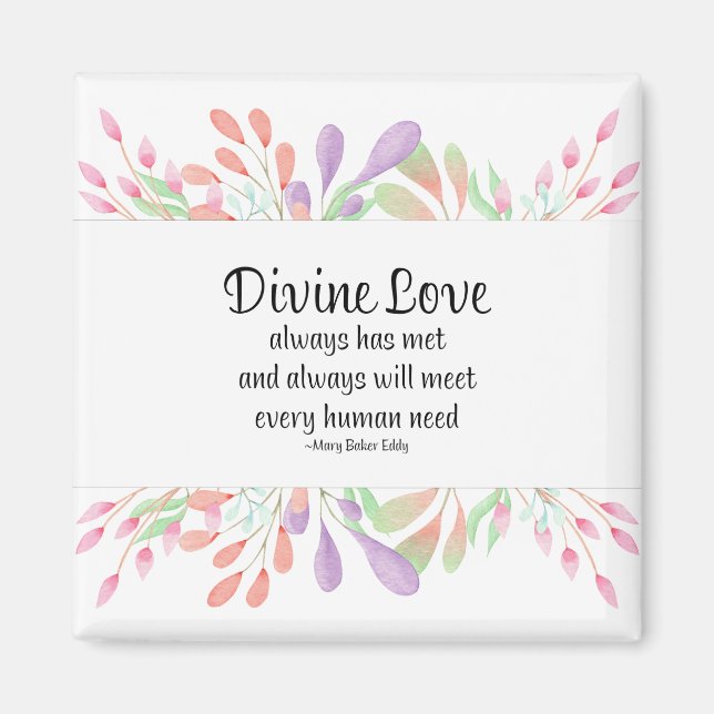 Mary Baker Eddy Divine Love Inspiring Quote Magnet (Front)
