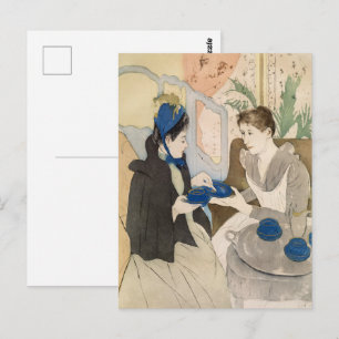 Mary Cassatt Afternoon Tea Party Impressionist Art Postcard
