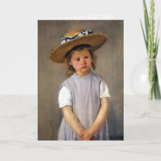 Mary Cassatt "Child in a Straw Hat" Card