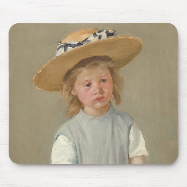 Mary Cassatt - Child in a Straw Hat Mouse Mat (Front)