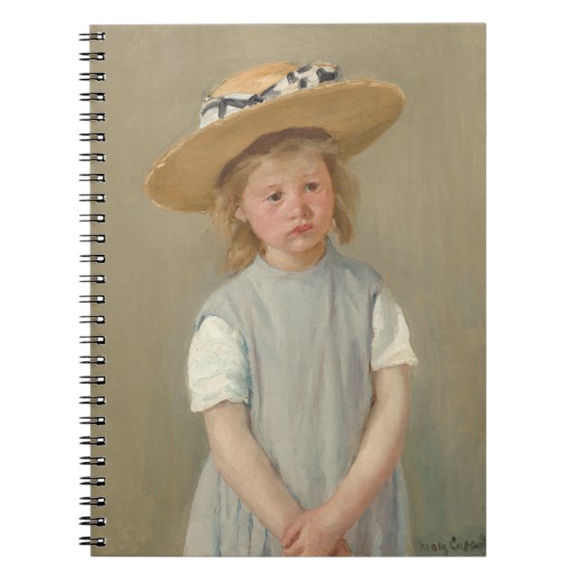 Mary Cassatt - Child in a Straw Hat Notebook (Front)