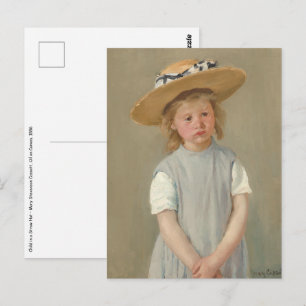 Mary Cassatt - Child in a Straw Hat Postcard