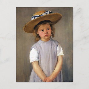 Mary Cassatt "Child in a Straw Hat" Postcard