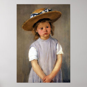 Mary Cassatt "Child in a Straw Hat" Poster