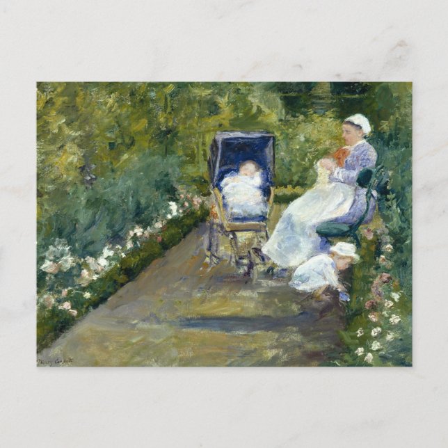 Mary Cassatt - Children in a Garden (The Nurse) Postcard (Front)
