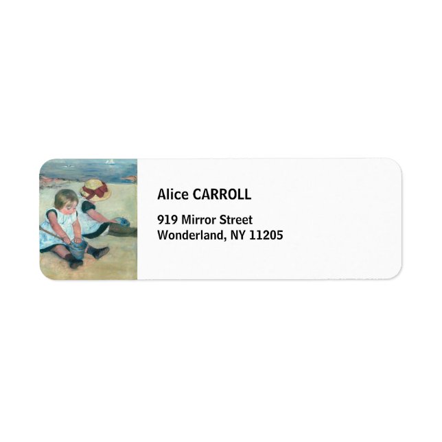 Mary Cassatt - Children Playing on the Beach (Front)