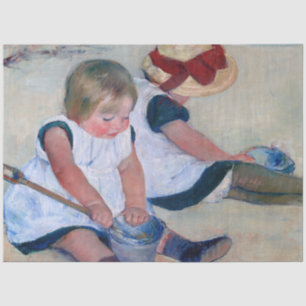 Mary Cassatt Children Playing on the Beach 1884 Tissue Paper