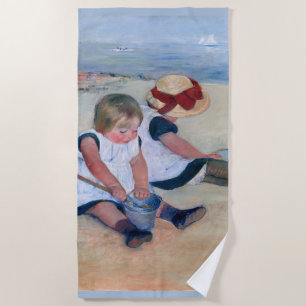 Mary Cassatt Children Playing on the Beach 1884 Towel