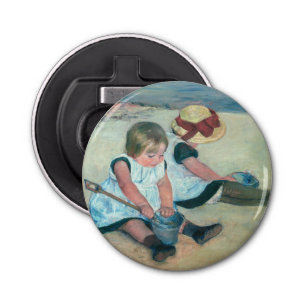 Mary Cassatt - Children Playing on the Beach Bottle Opener