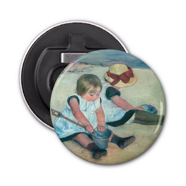 Mary Cassatt - Children Playing on the Beach Bottle Opener (Front)