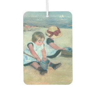 Mary Cassatt - Children Playing on the Beach Car Air Freshener