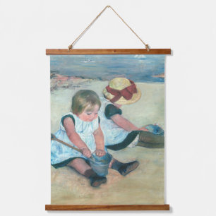 Mary Cassatt - Children Playing on the Beach Hanging Tapestry