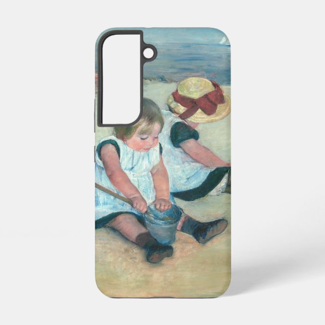 Mary Cassatt - Children Playing on the Beach Samsung Galaxy S22 Case (Back)
