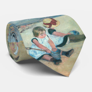 Mary Cassatt - Children Playing on the Beach Tie