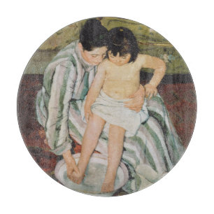 Mary Cassatt Child's Bath Painting Cutting Board