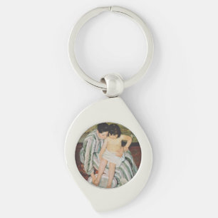 Mary Cassatt Child's Bath Painting Key Ring
