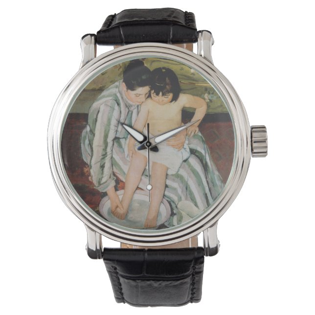 Mary Cassatt Child's Bath Painting Watch (Front)