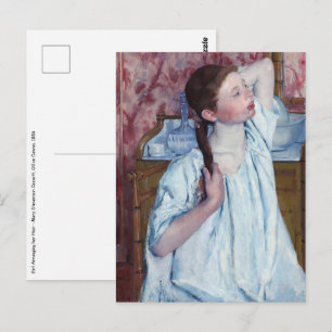 Mary Cassatt - Girl Arranging her Hair Postcard