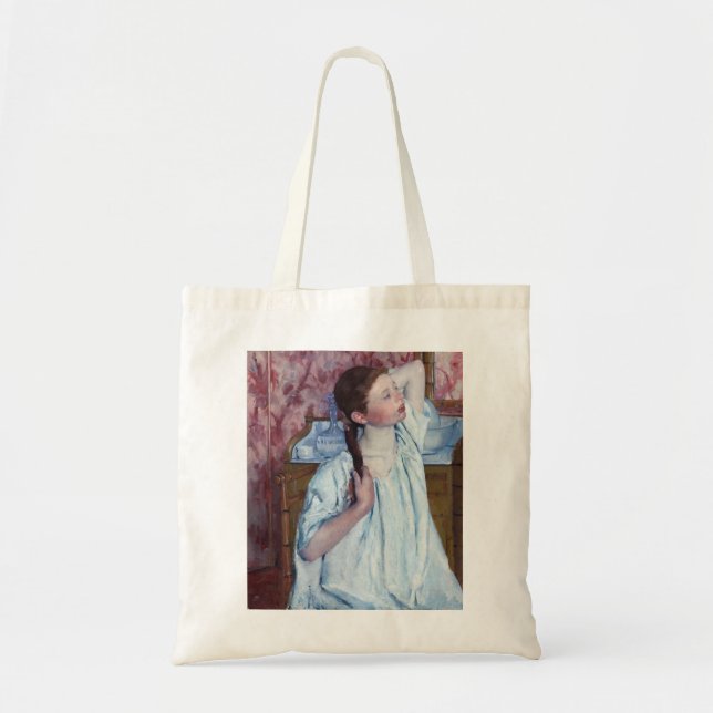 Mary Cassatt - Girl Arranging her Hair Tote Bag (Front)