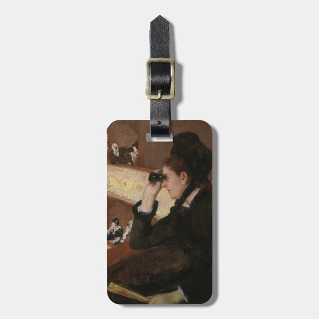 Mary Cassatt - In the Loge Luggage Tag (Front Vertical)