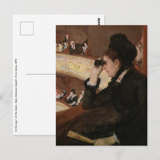 Mary Cassatt - In the Loge Postcard (Front/Back)