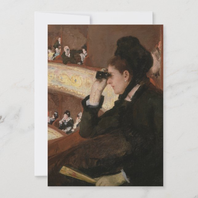 Mary Cassatt - In the Loge Thank You Card (Front)