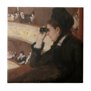 Mary Cassatt - In the Loge Tile
