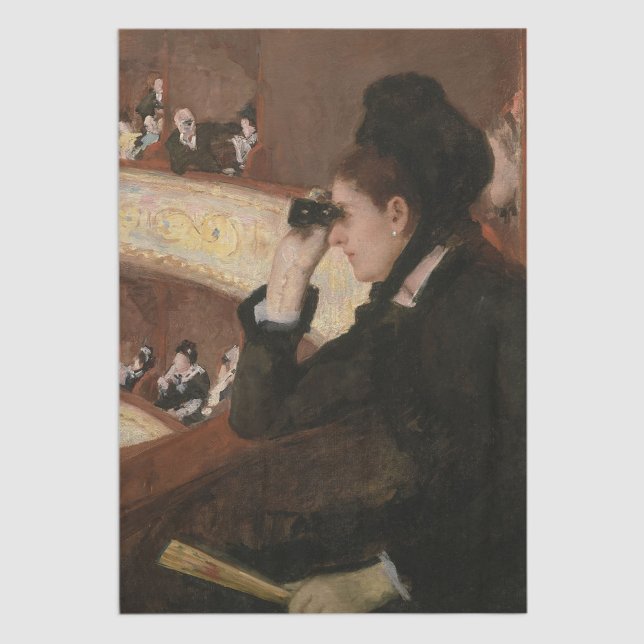 Mary Cassatt - In the Loge Tissue Paper (Creator Uploaded)