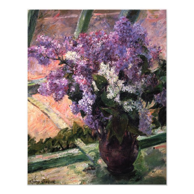 Mary Cassatt - Lilacs in a Window Photo Print (Front)