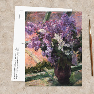 Mary Cassatt - Lilacs in a Window Postcard
