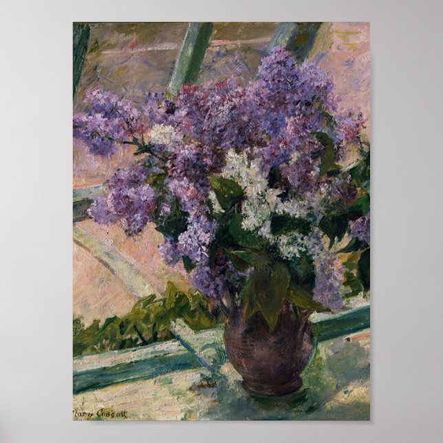 Mary Cassatt - Lilacs In A Window Poster (Front)