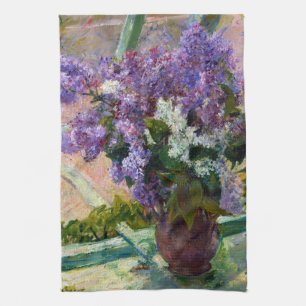 Mary Cassatt Lilacs in a Window Tea Towel