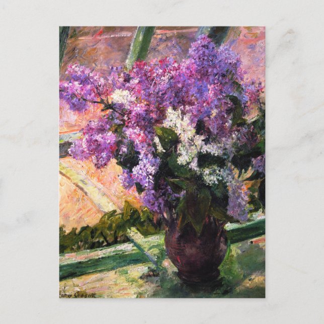 Mary Cassatt Lilacs Postcard (Front)