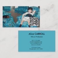 Mary Cassatt - Little Girl Blue Armchair - QR Code