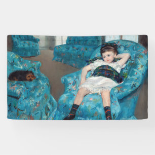 Mary Cassatt - Little Girl in a Blue Armchair Banner