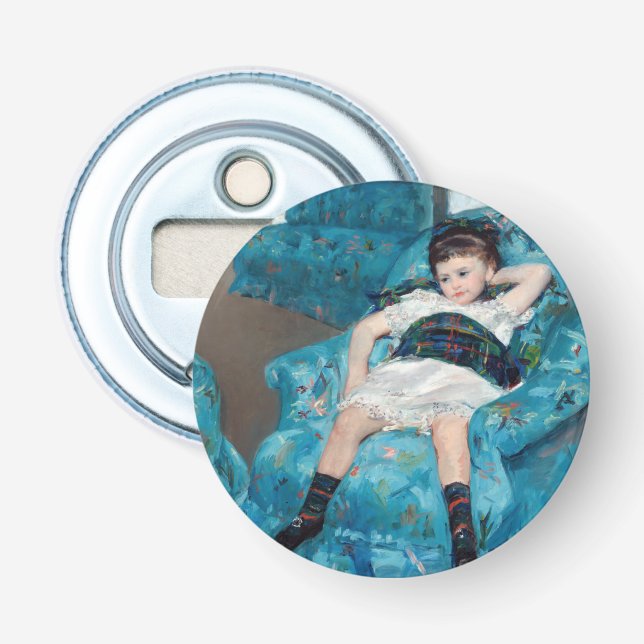 Mary Cassatt - Little Girl in a Blue Armchair Bottle Opener (Front)