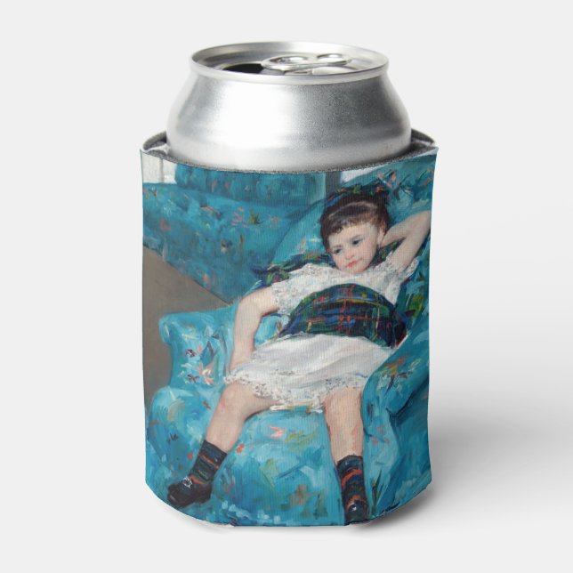 Mary Cassatt - Little Girl in a Blue Armchair Can Cooler (Can Front)