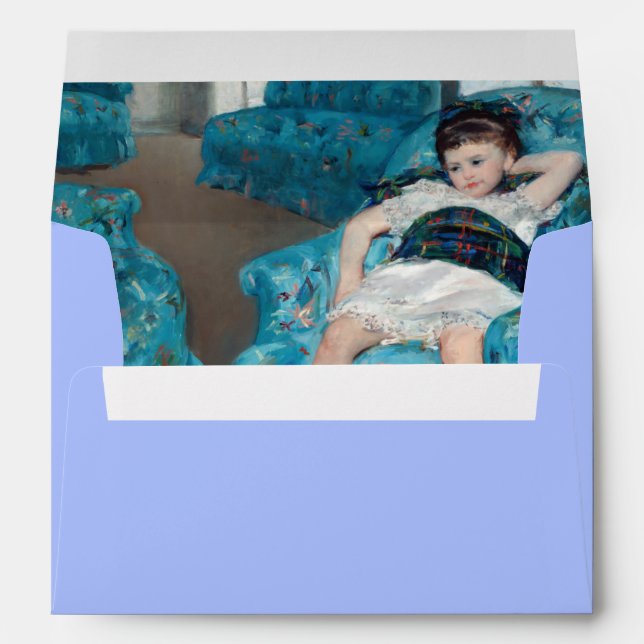 Mary Cassatt - Little Girl in a Blue Armchair Envelope (Back (Bottom))