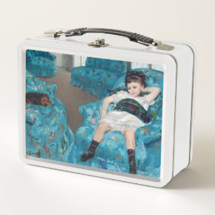 Mary Cassatt - Little Girl in a Blue Armchair Metal Lunch Box