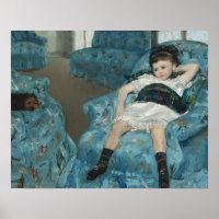 Mary Cassatt - Little Girl in a Blue Armchair