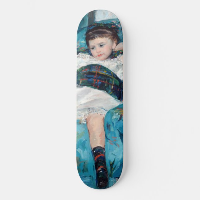 Mary Cassatt - Little Girl in a Blue Armchair Skateboard (Front)