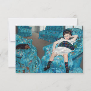 Mary Cassatt - Little Girl in a Blue Armchair Thank You Card