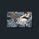 Mary Cassatt - Little girl in blue armchair Canvas Print<br><div class="desc">Little girl in blue armchair by Mary Cassatt. Great painting titled Little girl in blue armchair, made by Mary Cassatt. About Mary Cassatt Mary Stevenson Cassatt was an American painter and printmaker. She lived much of her adult life in France, where she first befriended Edgar Degas and later exhibited among...</div>