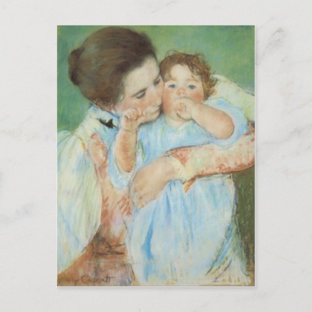 Mary Cassatt Mother and Child Mother's Day Card (Front)
